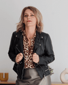 veste cuir femme